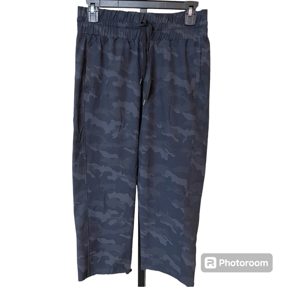 RBX Windbreaker Pants‎ Black Gray Camo capris